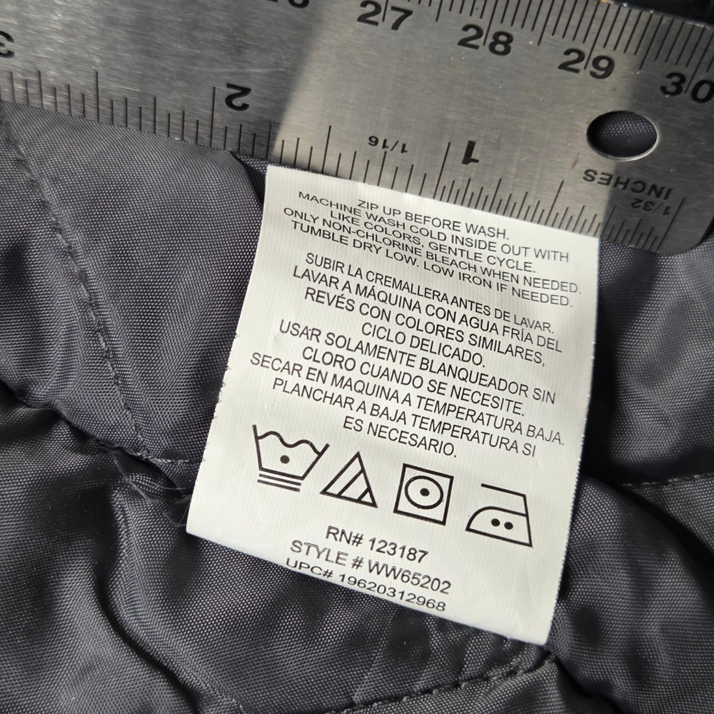 Wrangler Workwear Mens Hooded Canvas Jacket Olive Green Quilted Lined Medium - Picture 11 of 12